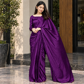 Purple Amethyst Silk Saree (Ready to Wear)